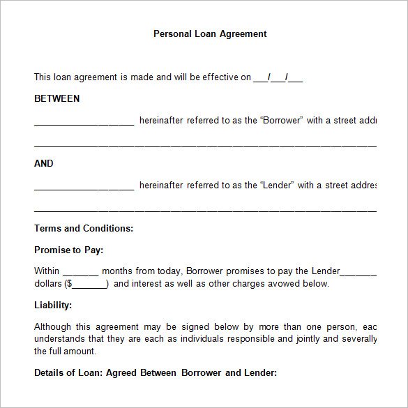 How to apply for how to write a personal loan agreement Best